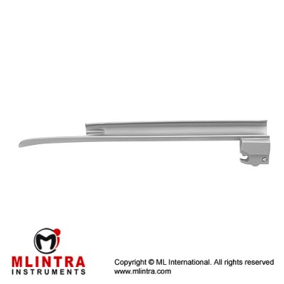 MaxBright™ Fiber Optic Miller Laryngoscope Blade Fig. 0 - For Babies Stainless Steel, Working Length 55 mm